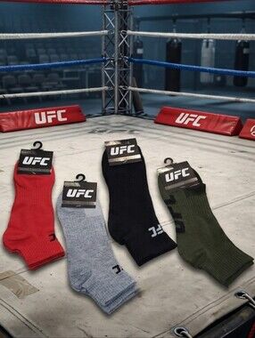 4 Pair UFC Quarter Socks
